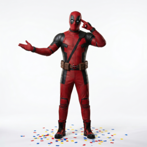Red Mask Hero Character