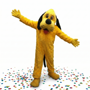 Playful Yellow Dog Character