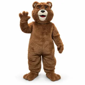Friendly Brown Bear Mascot